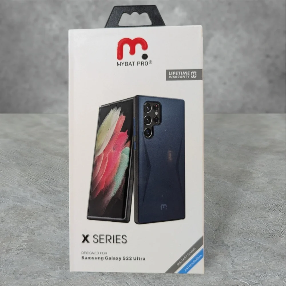 Mybat Pro X Series Case For‎ Samsung Galaxy S22 Ultra - Navy Blue T4